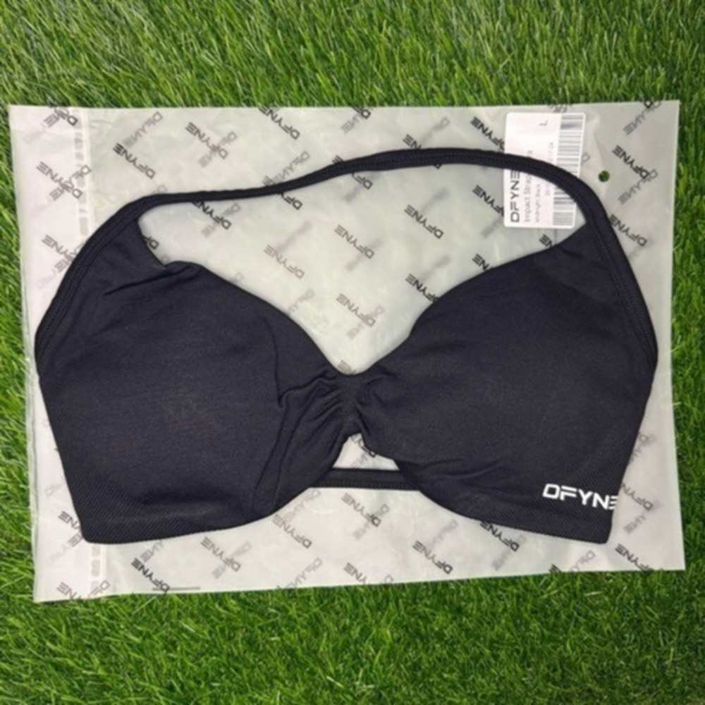 Dfyne impact strappy bra midnight black large